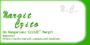 margit czito business card